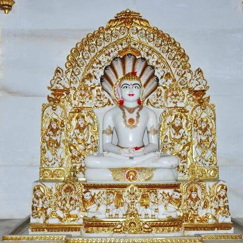 White Marble Jain Statue