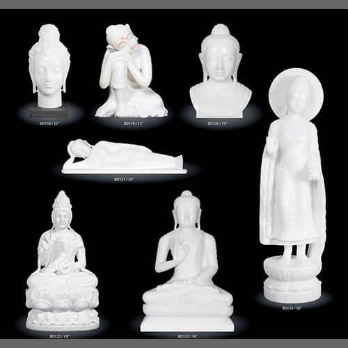 White Marble Buddha Statue