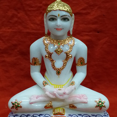 White Marble Jain Statue