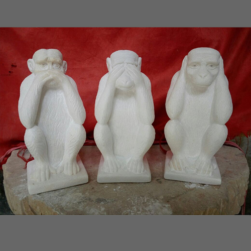 Marble Monkey Statue