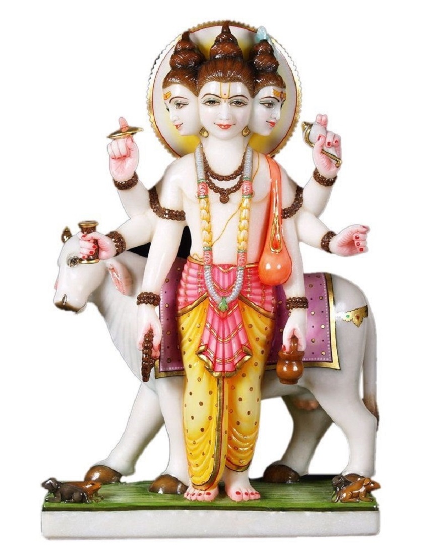 Dattatreya  Marble Moorti  