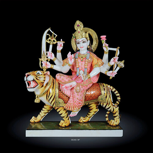 Durga Mata Marble Idol