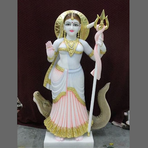 White Marble Khodiyar Mata Statue